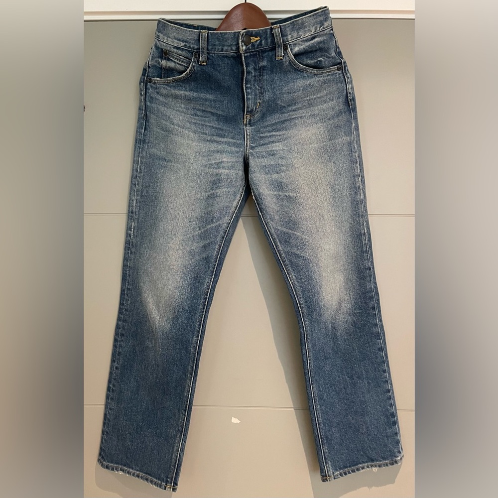 Steven Alan Japanese Denim Ankle Straight Cut High-waisted Jeans — Size 26